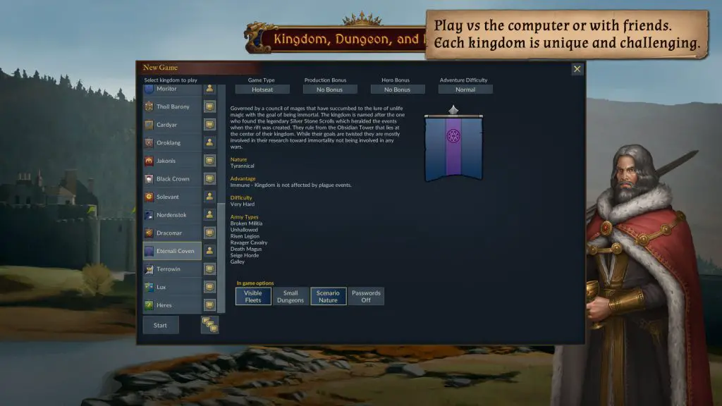 Kingdom, dungeon and Hero