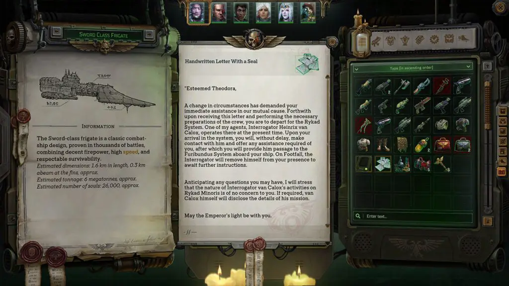 Rogue Trader, Memo