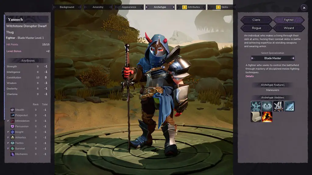 Character Build